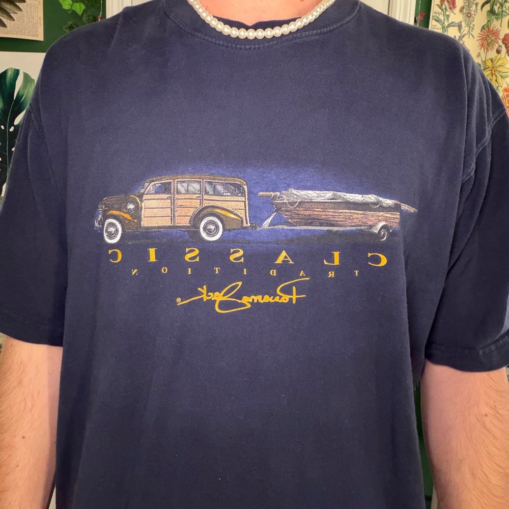 Panama Jack Navy Classic Car Graphic Tee